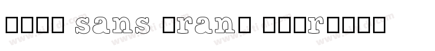 HONR sans Brand Extr字体转换